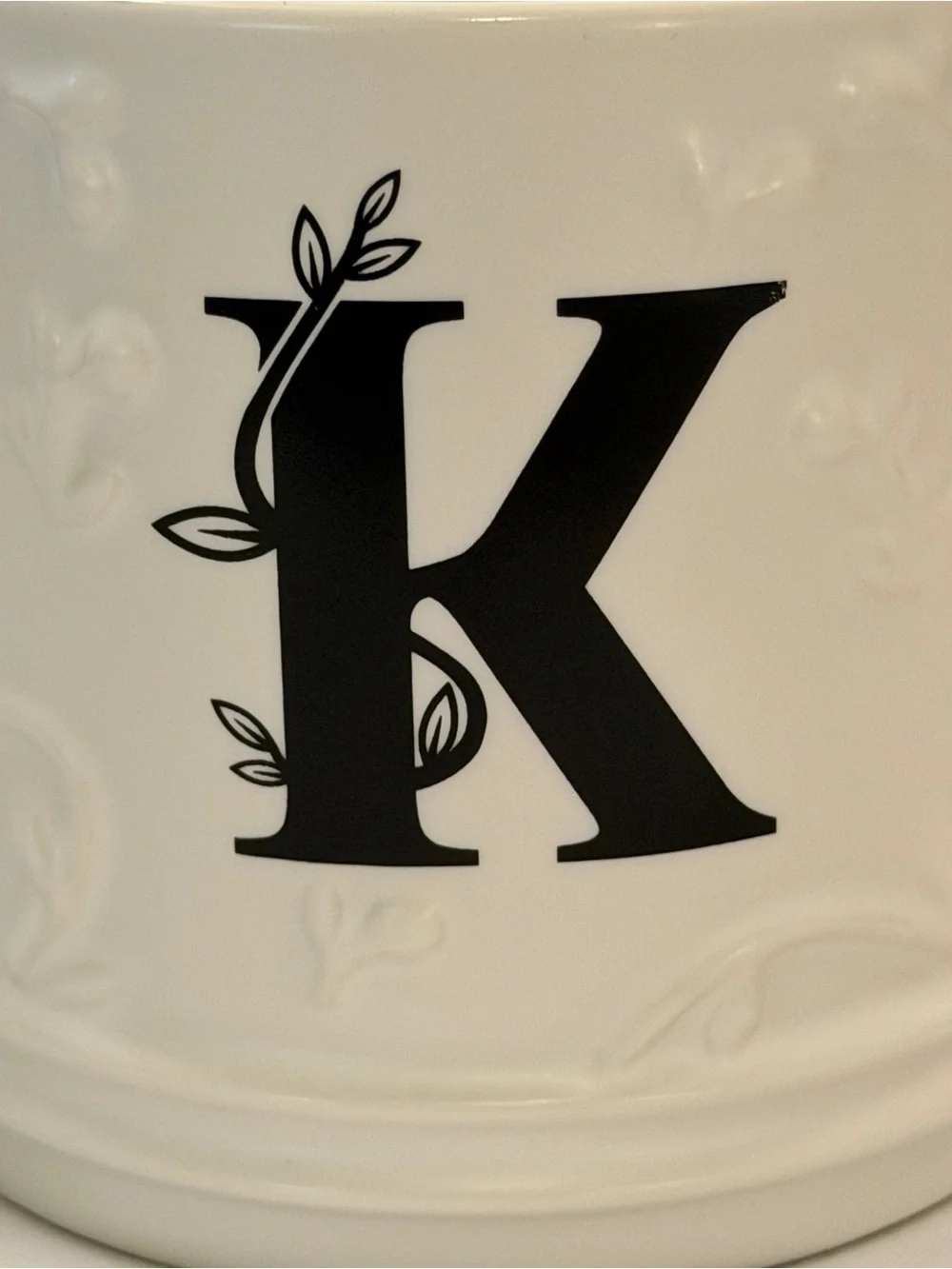 NWT~ Ceramic Monogram Mug